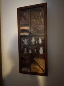 Vintage-Shadow-Box-Display-Cabinet-with-Dried-Botanicals-and-Figurines