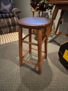 Wooden-Bar-Stool-with-Padded-Seat