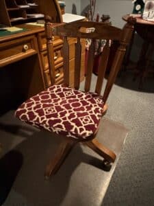 Wooden-Swivel-Office-Chair-with-Upholstered-Seat