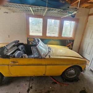 *SOLD* 1968 MG Roadster 2 Dr Convertible project car 72,306 miles non-running vehicle Asking $2500 body is complete as is engine. Open to reasonable offers. ** will pre-sell this vehicle ** Please contact Bill at 419-360-2636 to view vehicle.