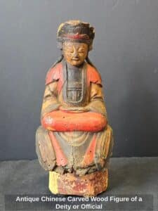Antique-Chinese-Carved-Wood-Figure-of-a-Deity-or-Official