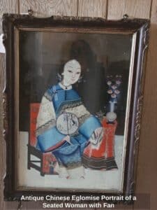 Antique-Chinese-Eglomise-Portrait-of-a-Seated-Woman-with-Fan
