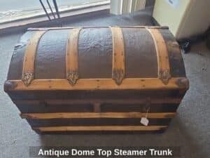 Antique-Dome-Top-Steamer-Trunk