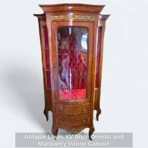 Antique-Louis-XV-Style-Ormolu-and-Marquetry-Vitrine-Cabinet
