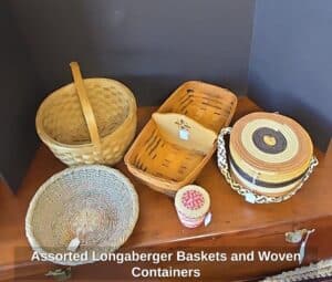 Assorted-Longaberger-Baskets-and-Woven-Containers