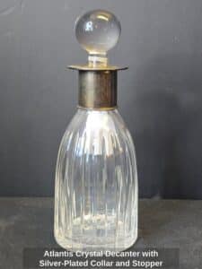 Atlantis-Crystal-Decanter-with-Silver-Plated-Collar-and-Stopper