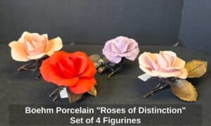 Boehm-Porcelain-Roses-of-Distinction-Set-of-Figurines