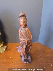 Carved-Boxwood-Guanyin-Statue