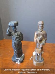 Carved-Wooden-Figurines-Man-and-Woman-Folk-Art-Travelers