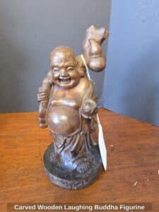 Carved-Wooden-Laughing-Buddha-Figurine