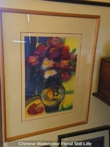 Chinese-Watercolor-Floral-Still-Life