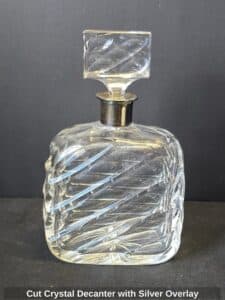 Cut-Crystal-Decanter-with-Silver-Overlay