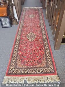 Hand-Knotted-Pakistani-Tabriz-Runner-Rug