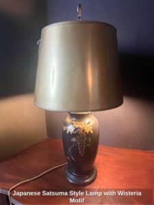 Japanese-Satsuma-Style-Lamp-with-Wisteria-Motif