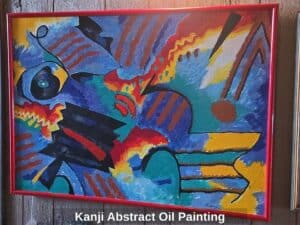 Kanji-Abstract-Oil-Painting