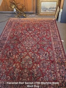 Karastan-Red-Sarouk-Machine-Made-Wool-Rug