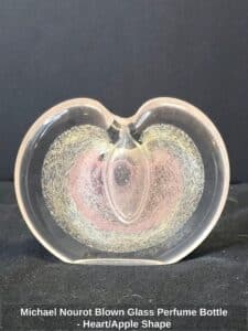 Michael-Nourot-Blown-Glass-Perfume-Bottle-Heart-or-Apple-Shape