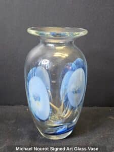 Michael-Nourot-Signed-Art-Glass-Vase