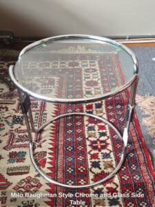 Milo-Baughman-Style-Chrome-and-Glass-Side-Table