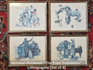 Norman-Rockwell-The-Four-Freedoms-Lithographs-Set-of-