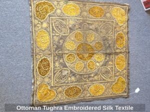 Ottoman-Tughra-Embroidered-Silk-Textile