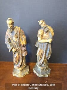 Pair-of-Italian-Gesso-Statues-th-Century