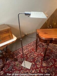 Pair-of-Mid-Century-Chrome-Floor-Lamp