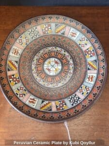 Peruvian-Ceramic-Plate-by-Kubi-Qoyllur