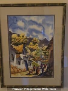Peruvian-Village-Scene-Watercolor