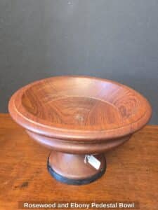 Rosewood-and-Ebony-Pedestal-Bowl