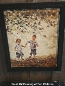 Small-Oil-Painting-of-Two-Children