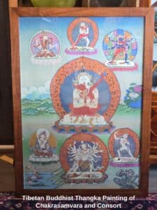 Tibetan-Buddhist-Thangka-Painting-of-Chakrasamvara-and-Consort