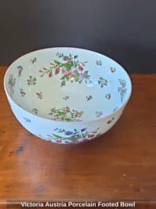 Victoria-Austria-Porcelain-Footed-Bowl