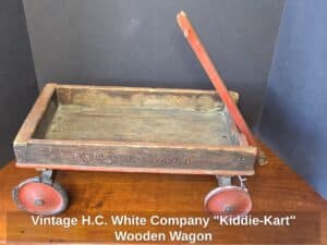 Vintage-H.C.-White-Company-Kiddie-Kart-Wooden-Wagon