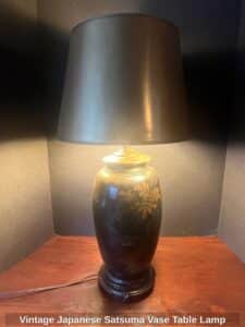 Vintage-Japanese-Satsuma-Vase-Table-Lamp