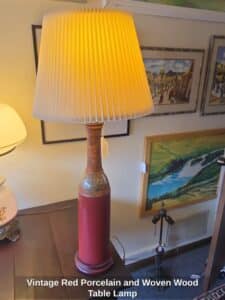 Vintage-Red-Porcelain-and-Woven-Wood-Table-Lamp