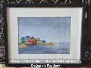 Watercolor-Painting-of-Coastal-Houses-by-Deborah-Partlow