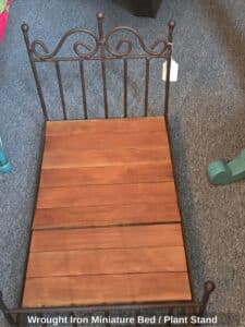 Wrought-Iron-Miniature-Bed-or-Plant-Stand