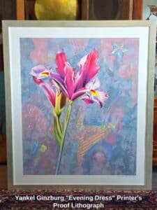 Yankel-Ginzburg-Evening-Dress-Printers-Proof-Lithograph