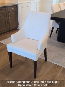 Arhaus-Arlington-Dining-Table-and-Eight-Upholstered-Chairs-Set-third-image