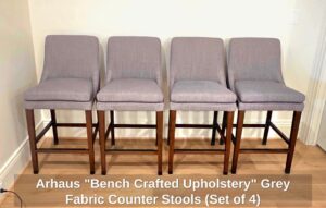Arhaus-Bench-Crafted-Upholstery-Grey-Fabric-Counter-Stools-Set-of-fifth-image