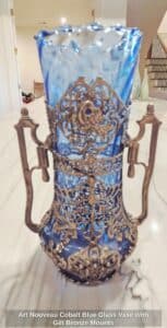 Art-Nouveau-Cobalt-Blue-Glass-Vase-with-Gilt-Bronze-Mounts