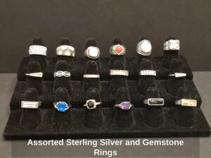 Assorted-Sterling-Silver-and-Gemstone-Rings-B
