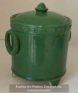 Erphila-Art-Pottery-Covered-Jar-Czechoslovakia
