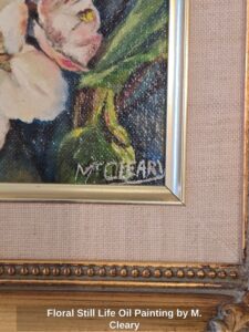 Floral-Still-Life-Oil-Painting-by-M.-Cleary-second-image
