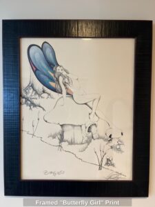 Framed-Butterfly-Girl-Print
