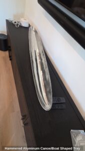Hammered-Aluminum-Canoe-or-Boat-Shaped-Tray-1