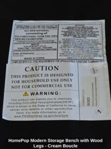 HomePop-Modern-Storage-Bench-with-Wood-Legs-Cream-Boucle-second-image