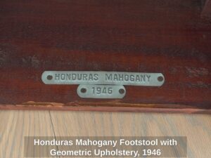 Honduras-Mahogany-Footstool-with-Geometric-Upholstery-second-image