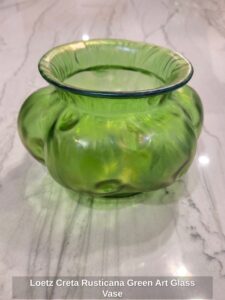 Loetz-Creta-Rusticana-Green-Art-Glass-Vase-1